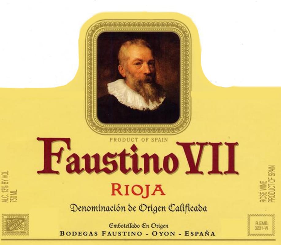 Faustino VII Tempranillo 2010 Front Label