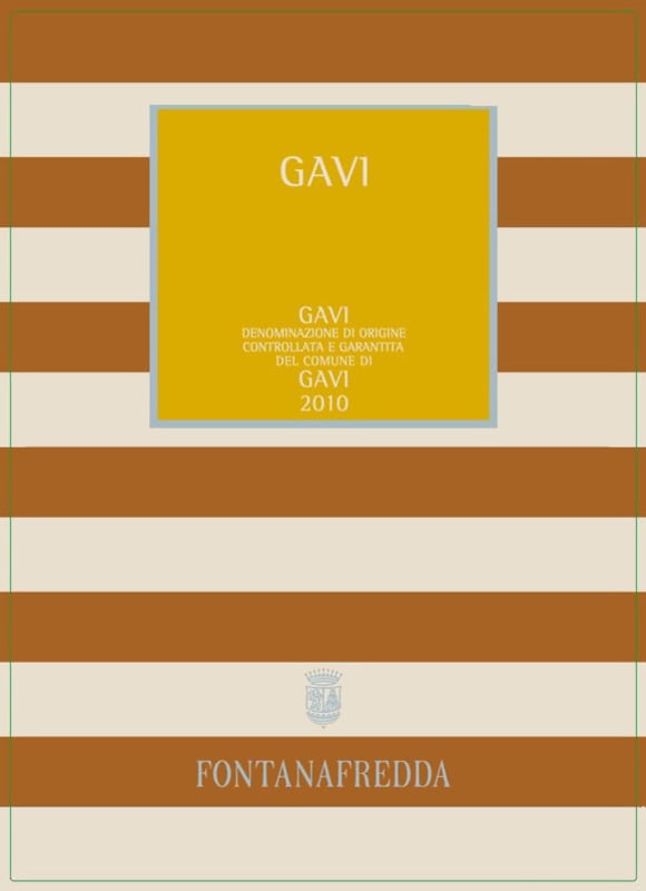 Fontanafredda Gavi di Gavi 2010 Front Label