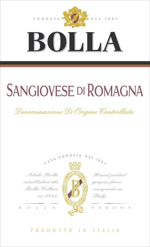 Bolla Sangiovese 2010 Front Label