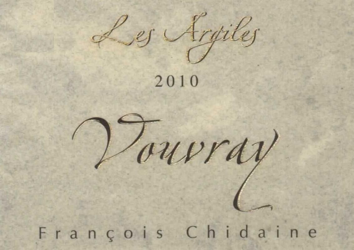 Francois Chidaine Vouvray Les Argiles 2010 Front Label