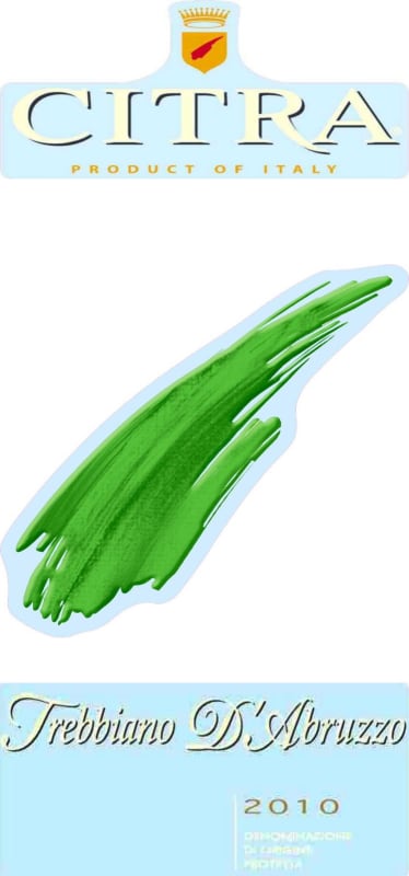 Citra Trebbiano 2010 Front Label