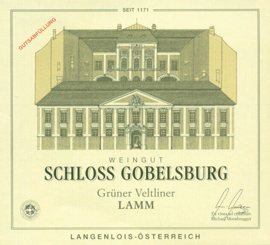 Schloss Gobelsburg Lamm Gruner Veltliner 2010 Front Label