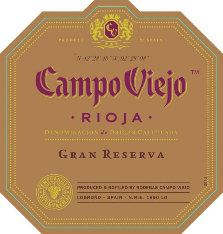 Campo Viejo Gran Reserva 2010 Front Label