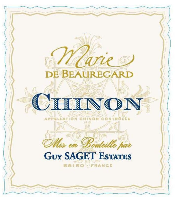 Saget la Perriere Chinon Marie de Beauregard 2010 Front Label