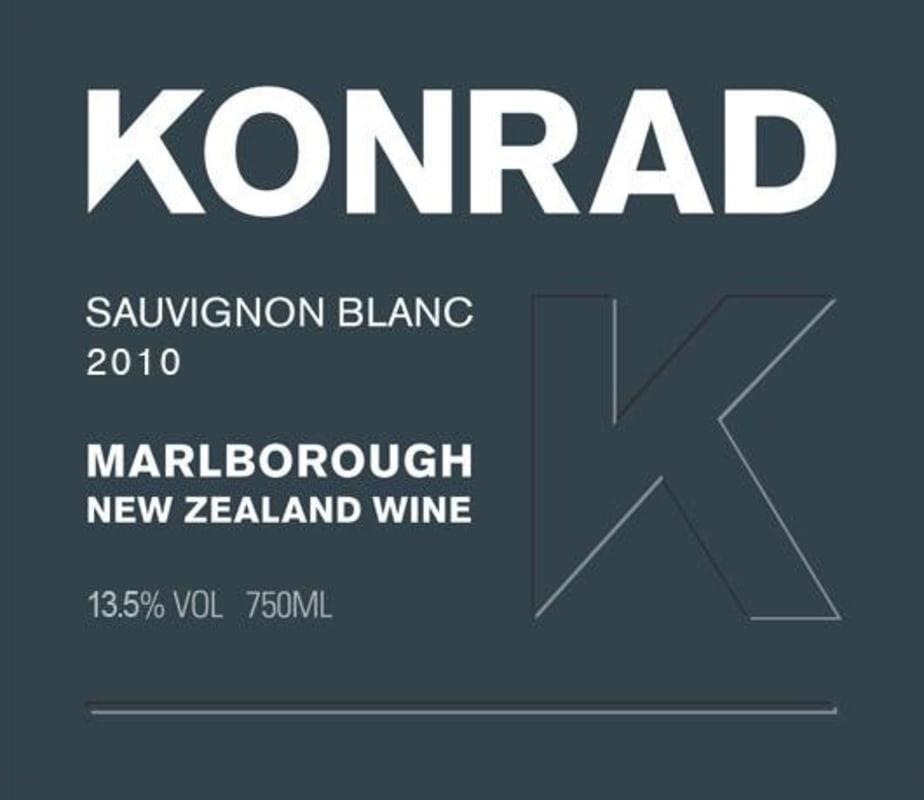 Konrad Sauvignon Blanc 2010 Front Label