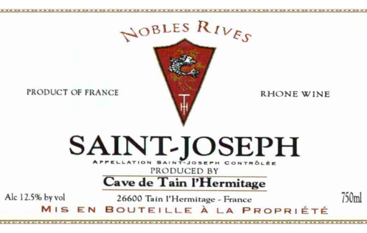 Cave de Tain Saint-Joseph Nobles Rives 2010 Front Label