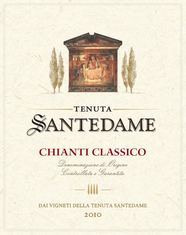 Ruffino Chianti Classico Tenuta Santedame 2010 Front Label