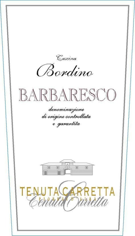 Tenuta Carretta Barbaresco Bordino 2010 Front Label