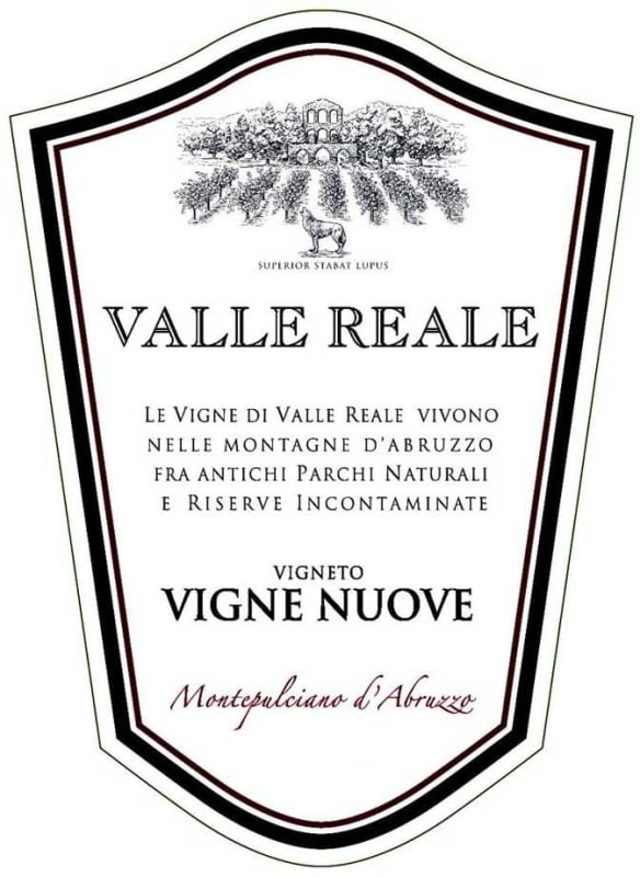 Valle Reale Montepulciano d'Abruzzo Vigne Nuove 2010 Front Label