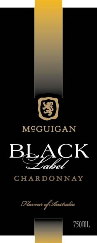 McGuigan Brothers Black Label Chardonnay 2010 Front Label