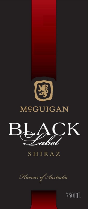 McGuigan Brothers Black Label Shiraz 2010 Front Label