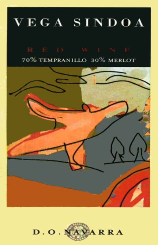 Bodegas Nekeas Vega Sindoa Tempranillo/Merlot 2010 Front Label