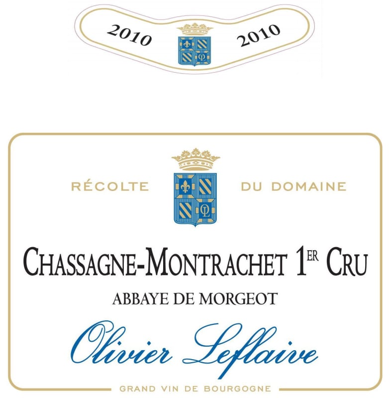 Olivier Leflaive Chassagne-Montrachet Abbaye de Morgeot Premier Cru 2010 Front Label