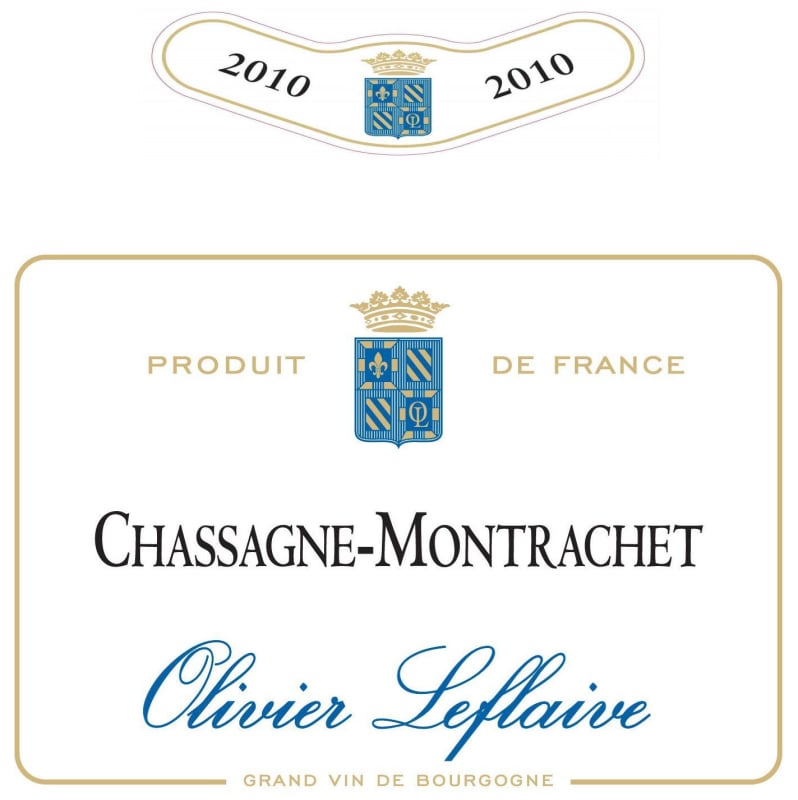 Olivier Leflaive Chassagne-Montrachet 2010 Front Label
