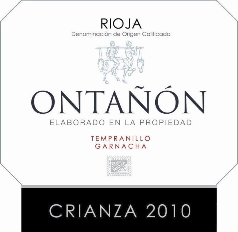 Bodegas Ontanon Crianza 2010 Front Label