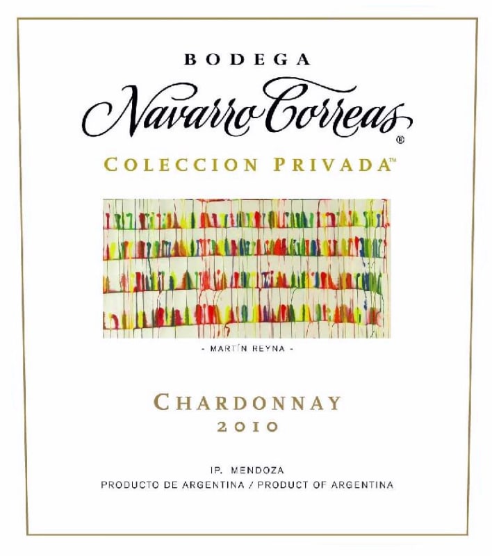 Navarro Correas Colección Privada Chardonnay 2010 Front Label