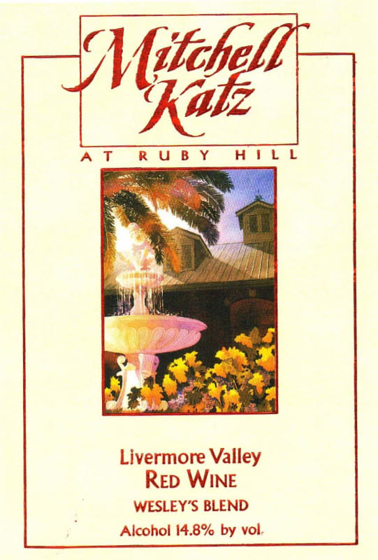 Mitchell Katz Winery Wesleys 2012 Front Label