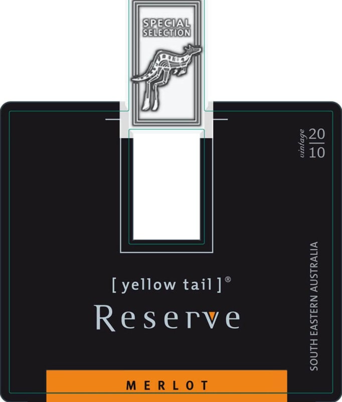 Yellow Tail The Reserve Merlot 2010 Front Label