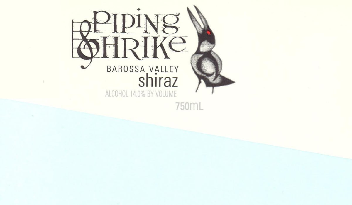 Cimicky Piping Shrike Shiraz 2010 Front Label