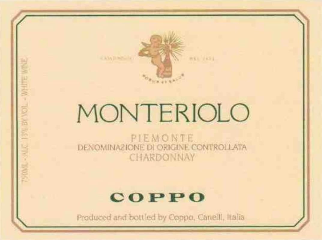 Coppo Monteriolo Chardonnay 2010 Front Label