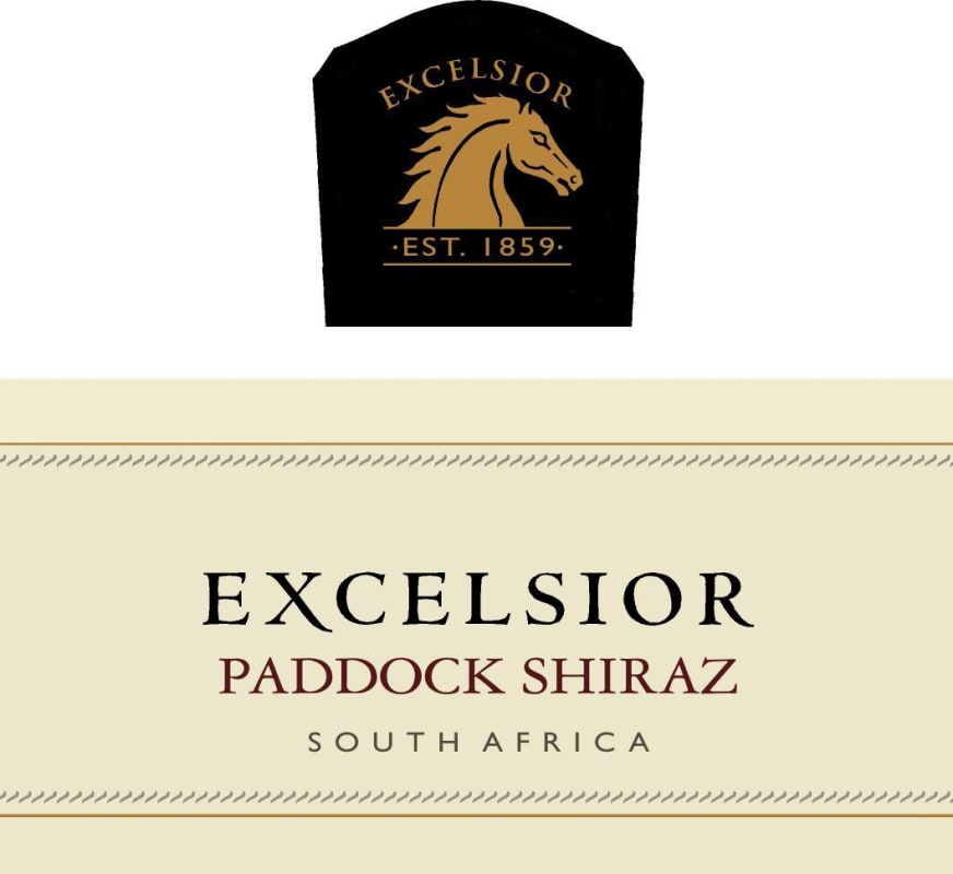 Excelsior Paddock Shiraz 2010 Front Label