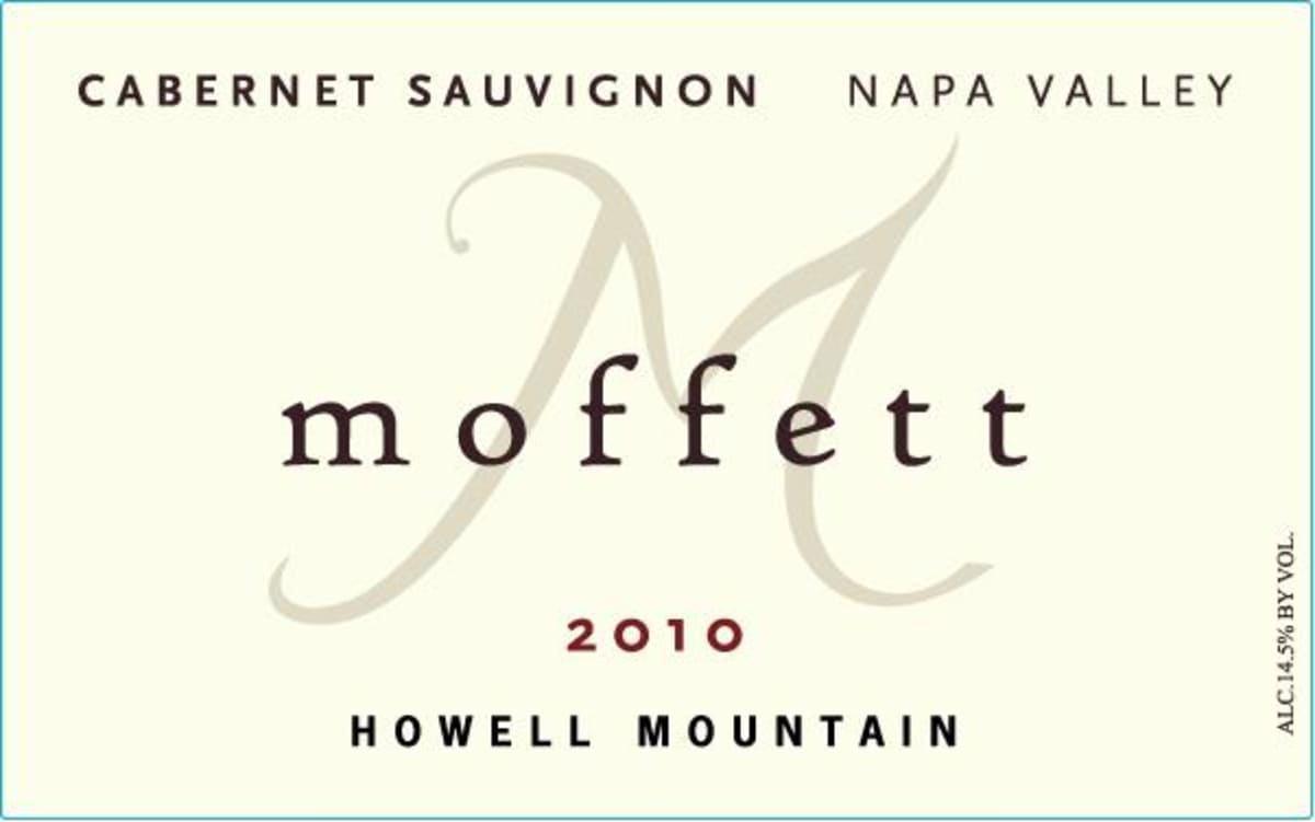 Moffett Vineyards Cabernet Sauvignon 2010 Front Label