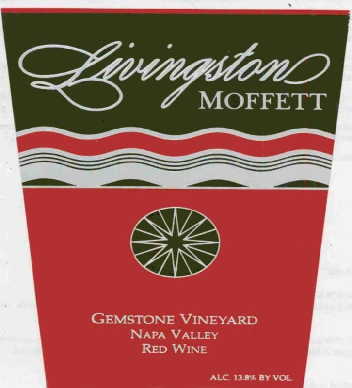 Moffett Vineyards Gemstone Vineyard Red 2001 Front Label
