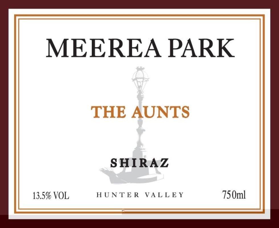 Meerea Park The Aunts Shriaz 2010 Front Label