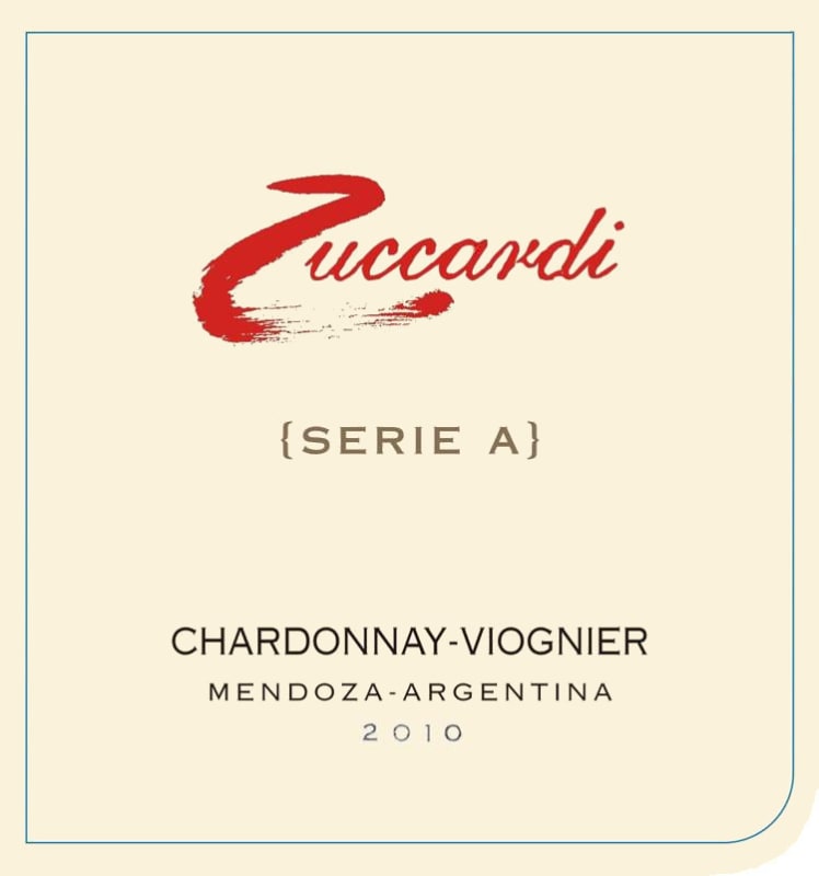 Zuccardi Serie A Chardonnay Viognier 2010 Front Label
