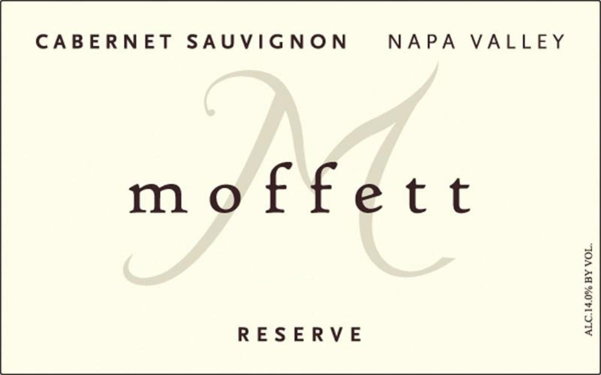 Moffett Vineyards Reserve Cabernet Sauvignon 2012 Front Label