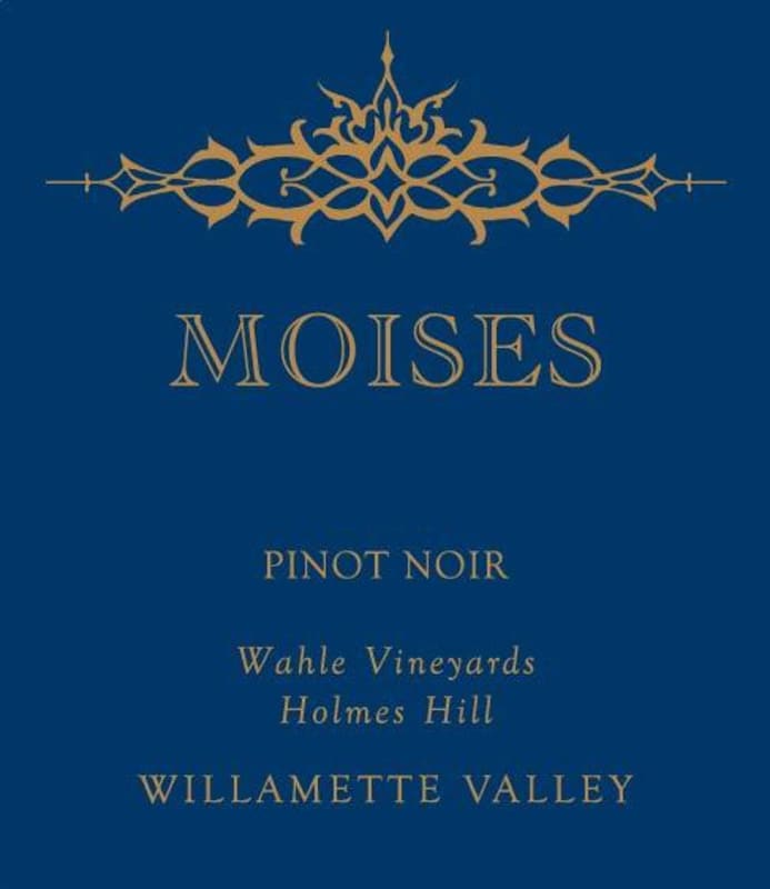 Moises Whale Vineyards Holmes Hill Pinot Noir 2013 Front Label