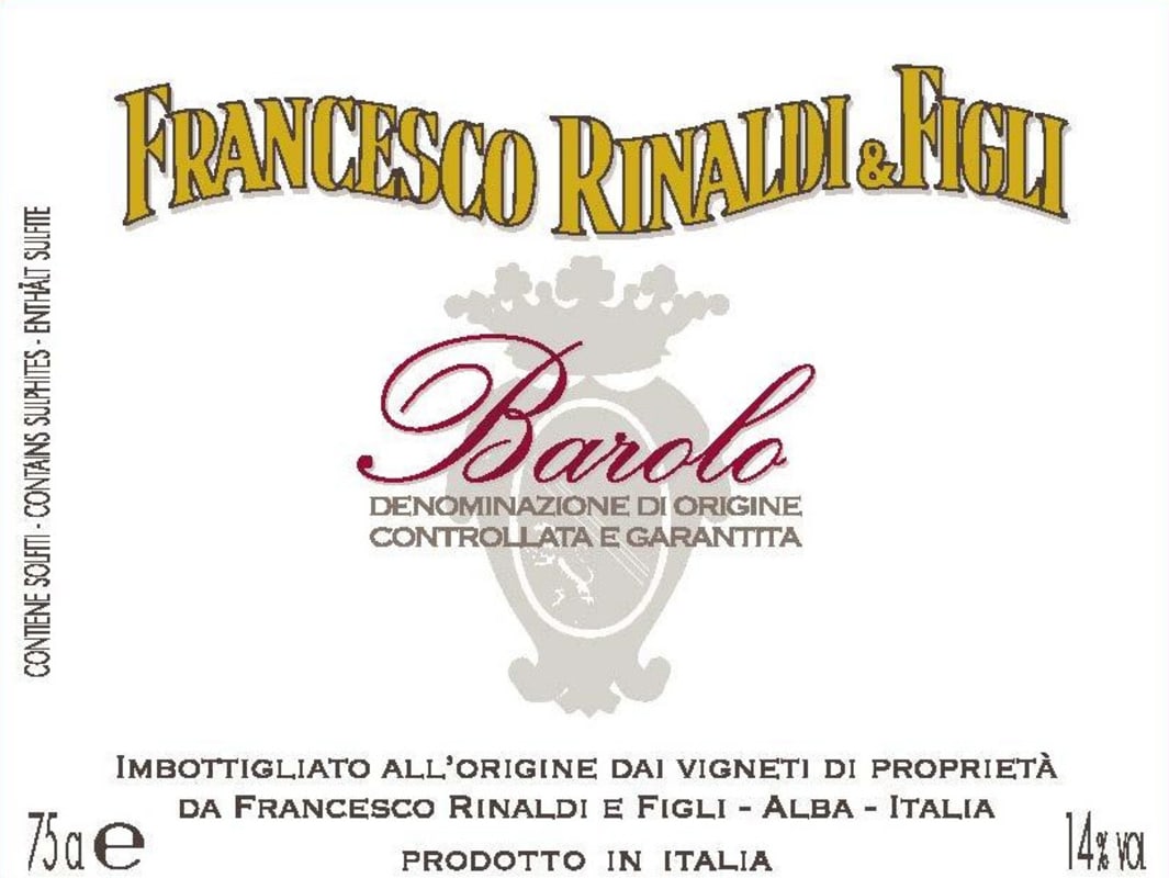 Francesco Rinaldi & Figli Barolo 2010 Front Label