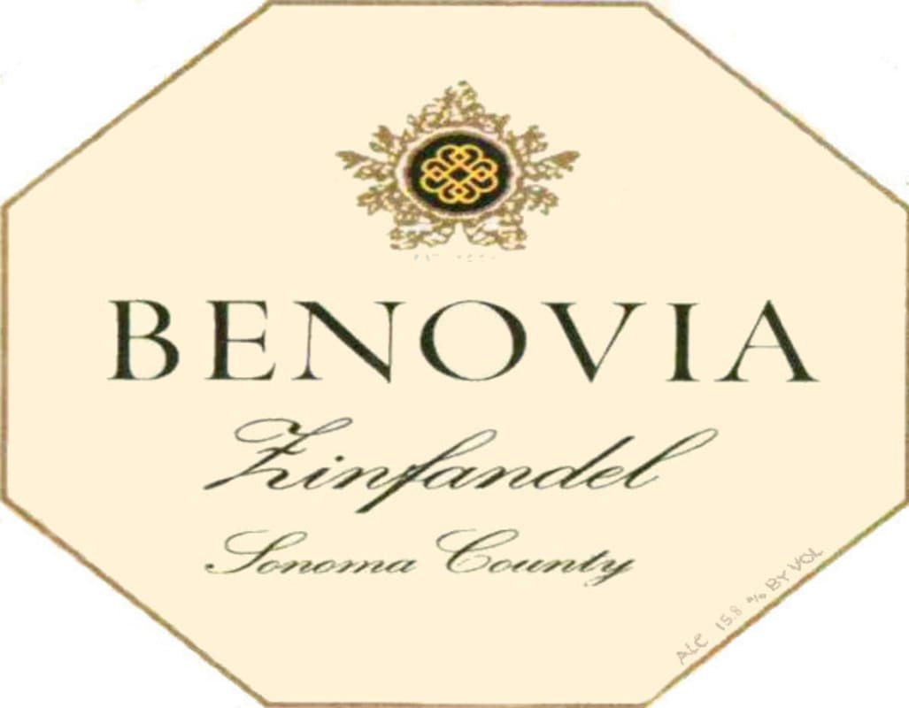 Benovia Sonoma County Zinfandel 2011 Front Label