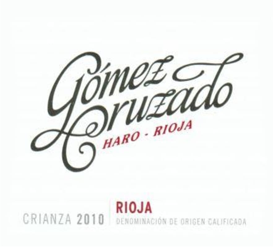 Gomez Cruzado Rioja Crianza 2010 Front Label
