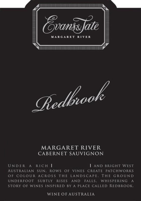 Evans & Tate Redbrook Cabernet Sauvignon 2010 Front Label