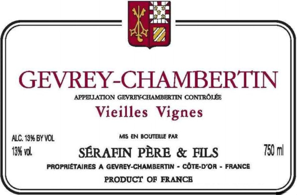 Domaine Serafin Gevrey-Chambertin Vieilles Vignes 2010 Front Label