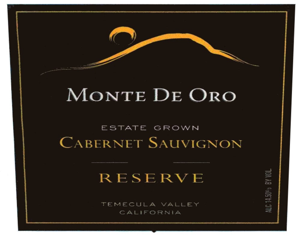 Monte de Oro Reserve Cabernet Sauvignon 2009 Front Label