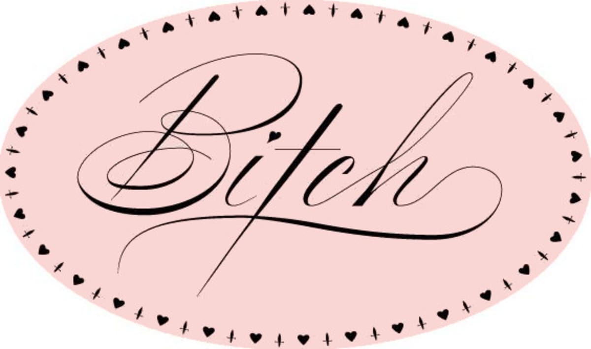 R Wines Bitch Grenache 2010 Front Label