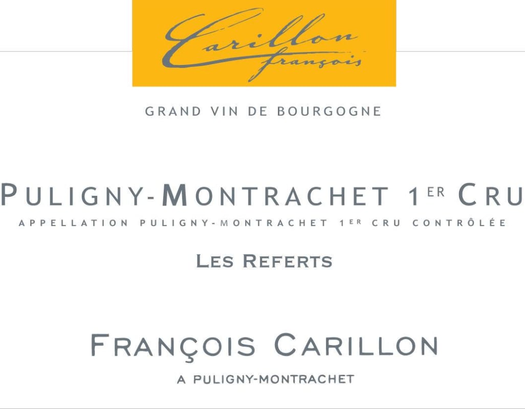Francois Carillon Puligny-Montrachet Les Referts Premier Cru 2010 Front Label