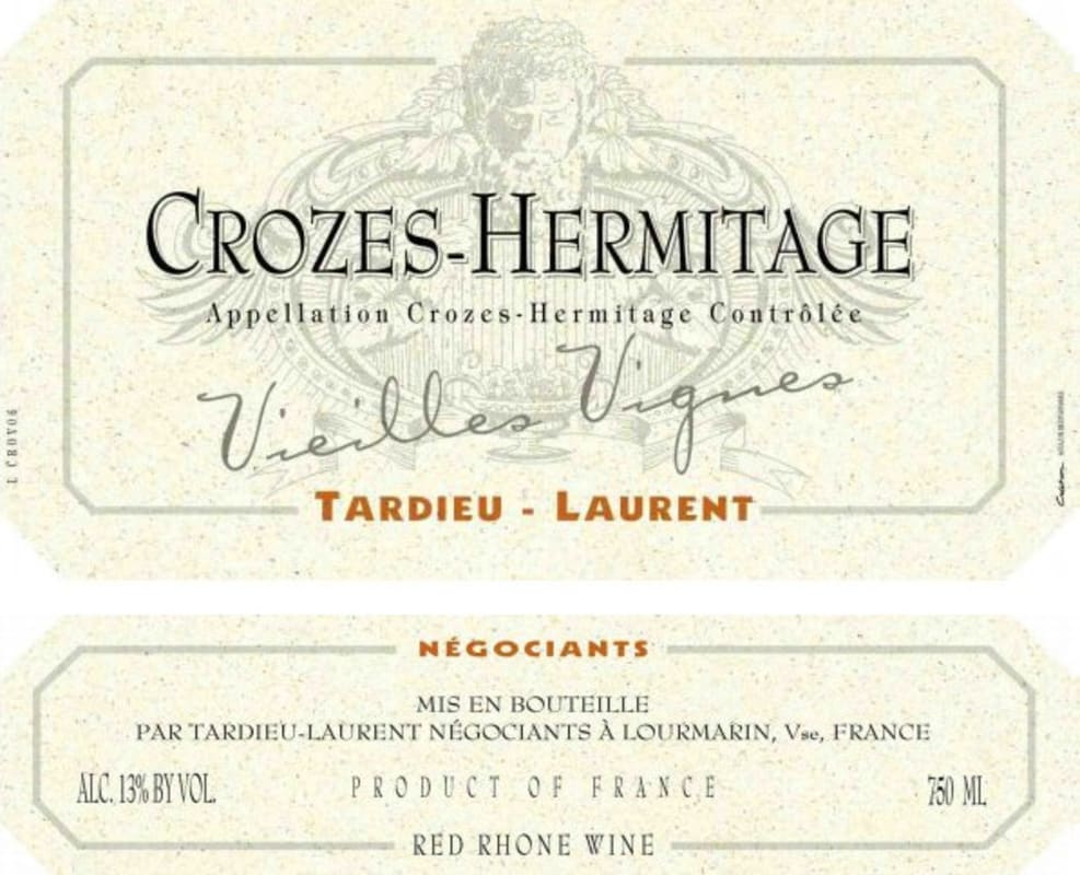 Tardieu-Laurent Crozes-Hermitage Vieilles Vignes 2010 Front Label
