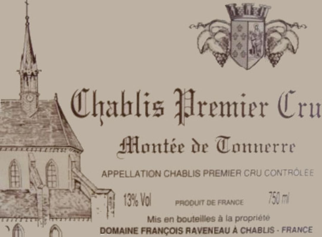 Domaine Francois Raveneau Chablis Montee de Tonnerre Premier Cru 2010 Front Label