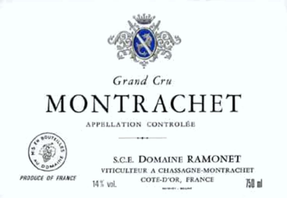 Domaine Jean-Claude Ramonet Montrachet Grand Cru 2010 Front Label