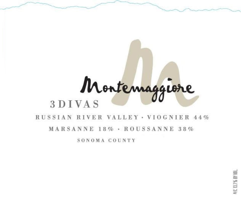 Montemaggiore 3 Divas White 2012 Front Label