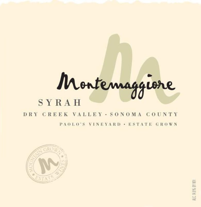 Montemaggiore Paulos Vineyard Syrah 2008 Front Label