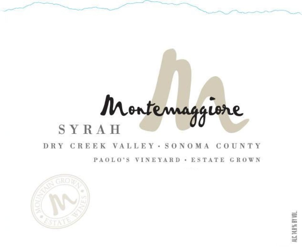 Montemaggiore Paulos Vineyard Syrah 2013 Front Label