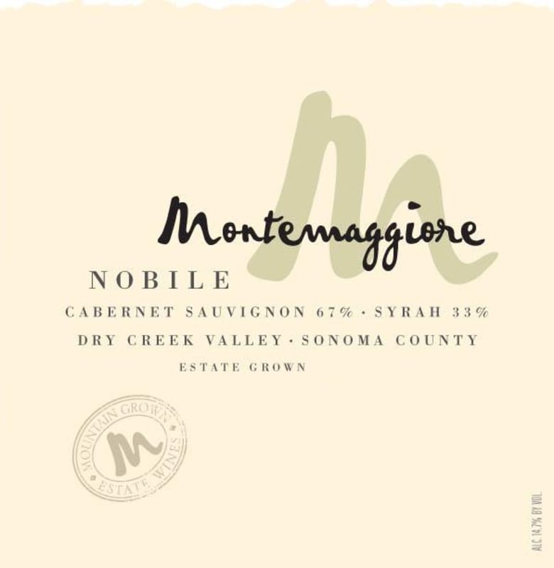 Montemaggiore Nobile 2009 Front Label