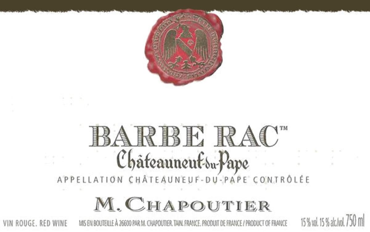M. Chapoutier Chateauneuf-du-Pape Barbe Rac 2011 Front Label
