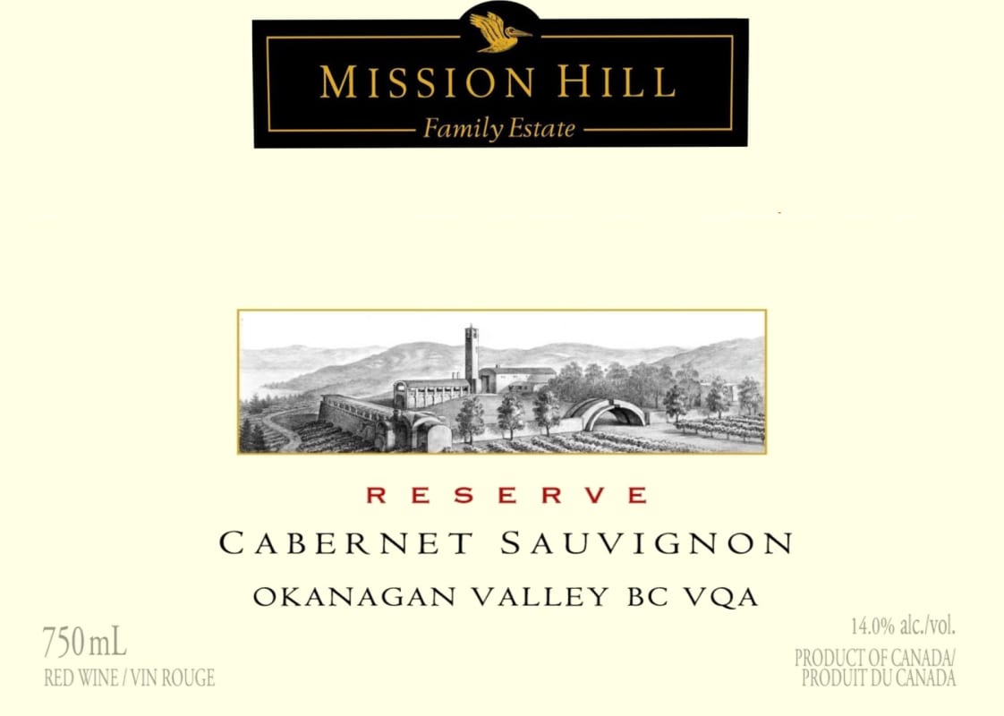 Mission Hill Reserve Cabernet Sauvignon 2011 Front Label