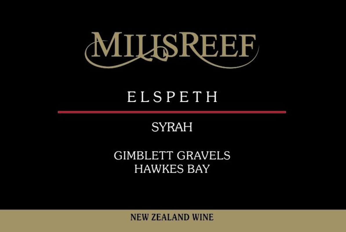 Mills Reef Elspeth Syrah 2011 Front Label