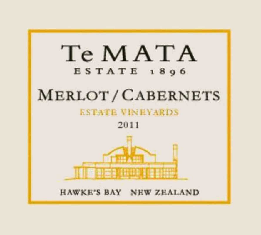 Te Mata Hawkes Bay Cabernet Merlot 2011 Front Label